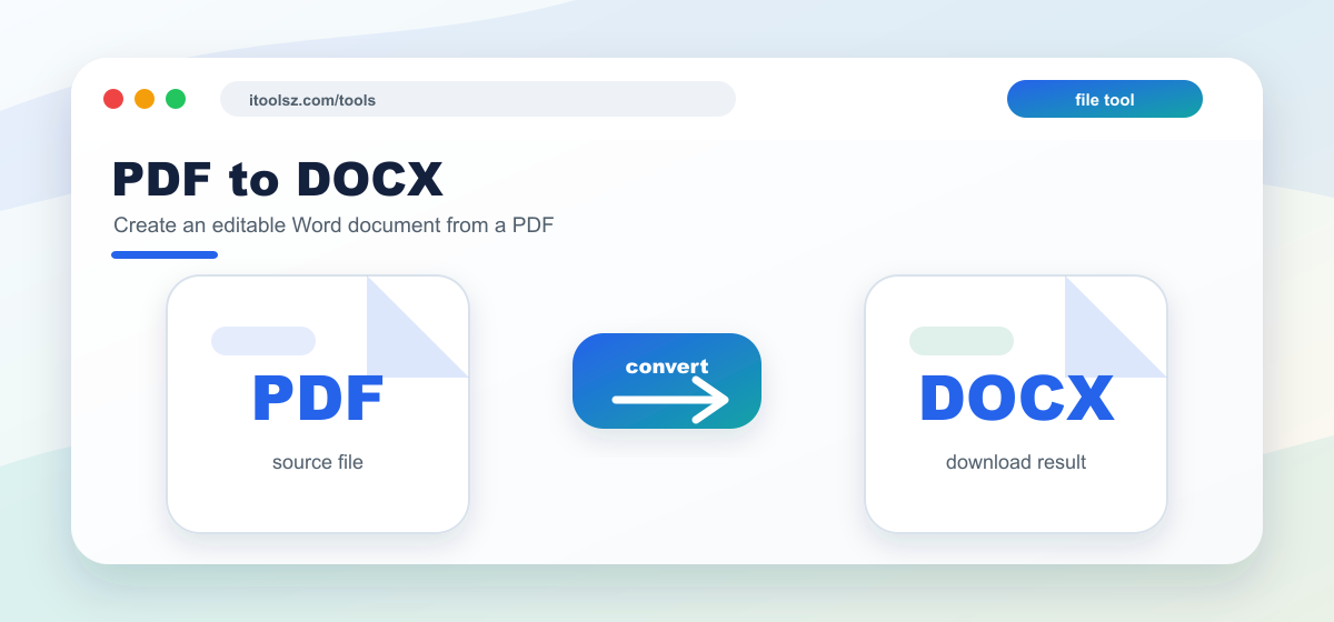 PDF to DOCX conversion