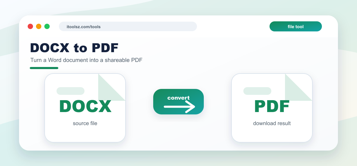 DOCX to PDF conversion
